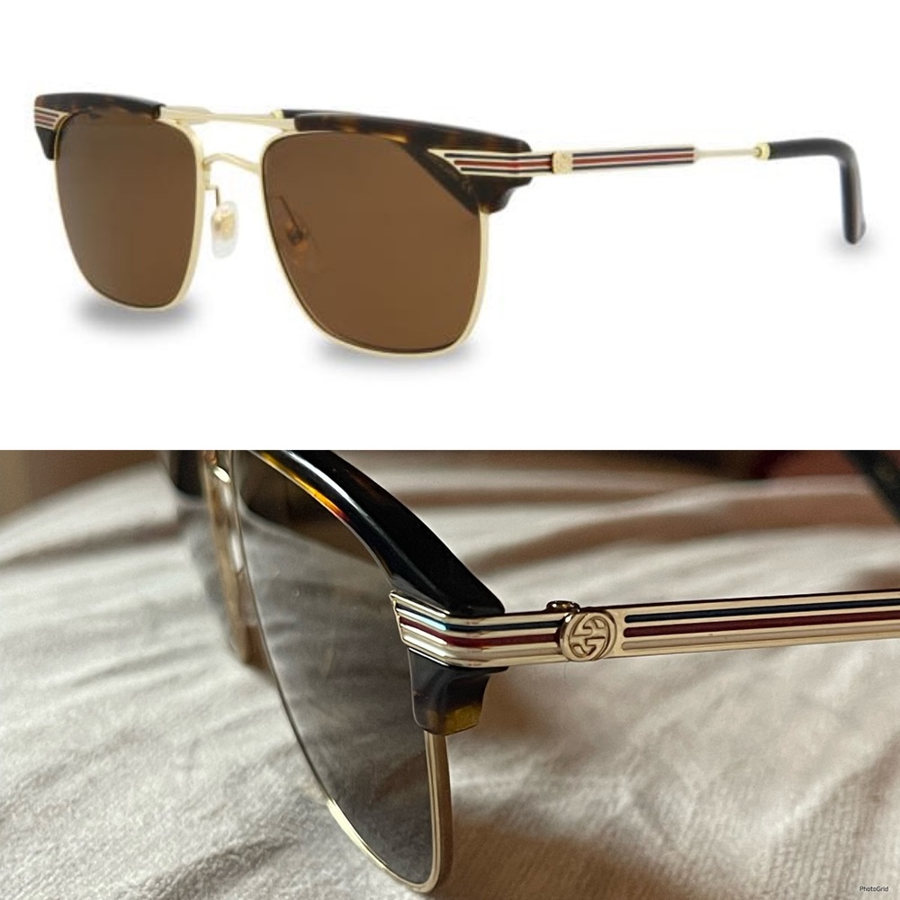 Gucci tortoise club master sunglasses
